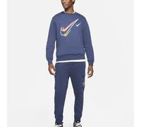 Nike Mens Crew Neck Tracksuit Set Multi Swoosh Sweatshirt Cargo Cuffed Joggers