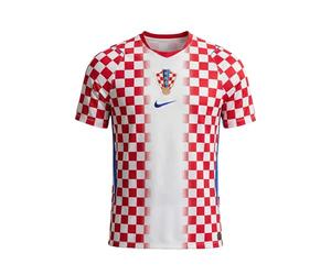 Nike Men's Croatia Dri-Fit Short Sleeve Stadium Home Fan-Jersey, White, L