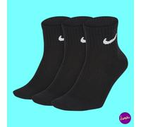 NIKE Men's Cushioned Ankle Socks Set of 3 Black M 24-27cm