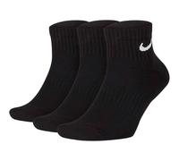 Nike Men's Cushioned Everyday Ankle Socks (Pack of 3) in Black | Size: 8-12 Nike Black 8-12