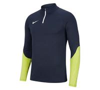 Nike Mens Dri-Fit Golf Mid Layer 2XL Navy Yellow 1/4 Zip Pullover Slim Fit