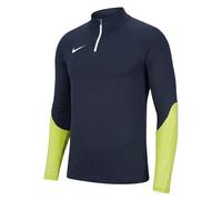 Nike Mens Dri-Fit Golf Mid Layer 2XL Navy Yellow 1/4 Zip Pullover Slim Fit