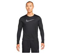 Nike Men's Dri-Fit Uv Miler Sweatshirt, Black/Reflective Silv, M