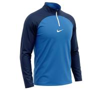 Nike Mens Drill Top 2XL Blue Navy Dri Fit Moisture Wicking Academy Pro