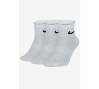 Nike Mens Dry Cushion Everyday 3 Pairs Ankle Socks in White - Size UK 5.5-8
