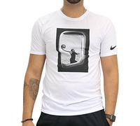 Nike Men's Dry Frequent Flyer T-Shirt, White, L