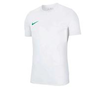 Nike Mens Dry Park VII Short-Sleeved Jersey - White/Green - L - White/Green - 100% Recycled Polyester