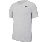 Nike Men's Dry Tee drifit Cotton Crew Solid, Birch Heather/Black, XL-T
