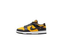NIKE Men's Dunk Low Sneaker, Black University Gold White, 6.5 UK