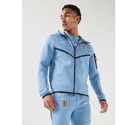 Nike Men's England Tech Fleece Windrunner Full Zip Hoodie, Work Blue/White, Size S, Men Work Blue/White