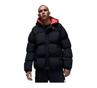NIKE Men's Essential Jacket, Black/Fire Red/Fire Red, XS UK