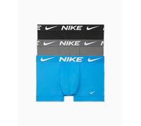 Nike Men's Essential Micro Stretch Boxer Brief Underwear (3-Pack), Photo Blue/Dark Grey/Black, M