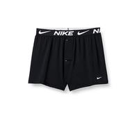 Nike mens Essential Micro Stretch Knit Boxer Underwear (3-pack), Black/Black/Black, S