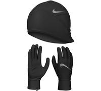 Nike Mens Essential Running Hat And Gloves Set - Black - Black - L-XL