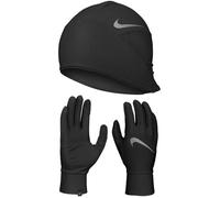 Nike Mens Essential Running Hat & Glove Set Black (L/XL)