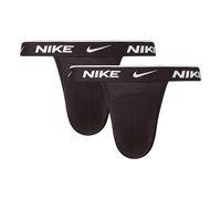 NIKE Mens Everyday Cotton Stretch Jock Strap, Black/Black/Black, M EU