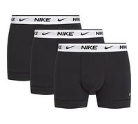 Nike Men's Everyday Cotton Stretch Trunks, Pack of 3, Black/Black, XS