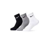 NIKE Mens Everyday Csh Ankl 3pr Socks, MULTI-COLOR, L EU