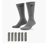 Nike Men's Everyday Cush CRW 6pr 132 Socks, Carbon Heather/Black, M