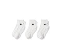 NIKE Men's Everyday Cushion Ankle Socks pair Of 3 , White/Black, M UK