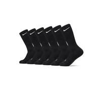 Nike 6-Pack Everyday Cushioned Training Crew Socks - Black M