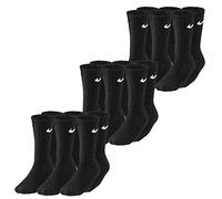 Nike Men Cush Crew Socks (pair Of 3) - Black/White, Large/Size UK 8 - 11