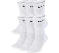 Nike Men's Everyday Cushioned Crew Training Socks (6 Pairs), 100 white., XL