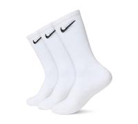NIKE Mens Everyday Cushioned Socks, White/(black), M EU