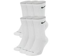 Nike Everyday Plus Cushioned Training Crew Socks (6 Pairs) M 5-8 White/Black