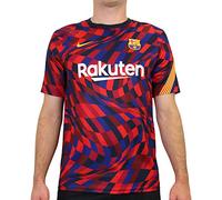 NIKE Men's Fcb M Nk Brt Top Pm T shirt, University Red/University Red/Amarillo/(Amarillo) (Full Sponsor-hme), M UK