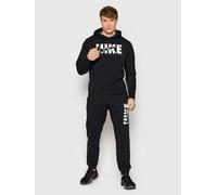 Nike Mens Fleece Hooded Pullover Tracksuit in Black Cotton - Size Small