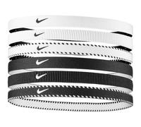 Nike Flex Classic Headbands 6PK Elastic Hair Bands Sport W/B (6 Units)