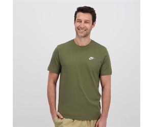 Nike Mens Green White Sportswear Club T Shirt - Size Medium