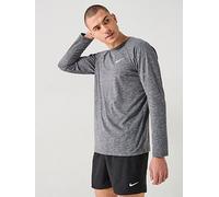 NIKE Long Sleeve Hydrogua Long Sleeve T-Shirt, Man, mens, Long-sleeved t-shirt, NESSA590, Black, S