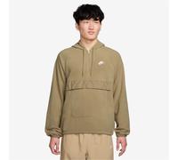 Nike Mens Hooded Neck Raglan Sleeve Sweatshirt in Beige/Bwhite - Size X-Large