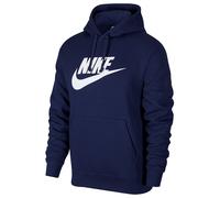 Nike Sportswear Club Fleece Mens Graphic Pullover Hoodie L Black/White