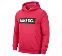 Nike Mens Hoodie Small Red Hibiscus Dri-Fit Pullover Kangaroo Pocket Hooded Top
