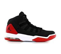 NIKE Men's Jordan Max Aura Basketball Shoes, Black Black Black Gym Red 023, 9.5 UK