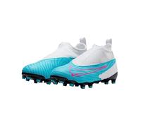 NIKE Men's Jr Phantom Gx Academy Df Fg/Mg Sneaker, Baltic White Laser Blue, 4.5 UK