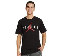 Nike Men's Jrdn Air Wrdmrk T-Shirt, Black/White/Gym RED, L