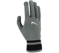 Nike Men's Knit Tech and Grip Gloves Graphic 3.0 Running Training Fitness Touchscreen Grip Winter Gloves, Smoke Grey/Black/White, M