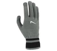 Nike Men's Knit Tech and Grip Gloves Graphic 3.0 Running Training Fitness Touchscreen Grip Winter Gloves, Smoke Grey/Black/White, S