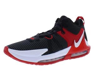 Nike Men's Lebron Witness VII Sneaker, Black/White/University Red, 10.5 UK
