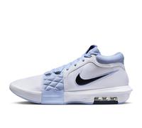 Nike Men's Lebron Witness VIII Baseball Shoe, White/Thunder Blue-Aluminum, 9.5 UK
