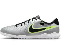 NIKE Men's Legend 10 Academy TF Sneaker, Metallic Silver Black Volt, 9.5 UK