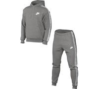 NIKE Men's M NK Club FLC GX HD TRK Suit Tracksuit, DK Grey Heather/White, S