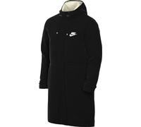 NIKE Men's M Nk Club Stadium Parka Jacket, Black/White, L