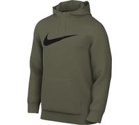 Nike Men's M Nk Df Hdie Po Swsh Hooded Long Sleeve Top, Medium Olive/Black, L