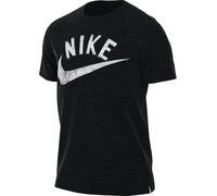Nike Men's M Nk Df Miler Swoosh Ss Top Shirt, Anthracite/Black/HTR/White, XXL