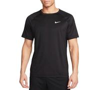 Nike Dri FIT Ready Mens Short Sleeve Fitness Top L Black/White